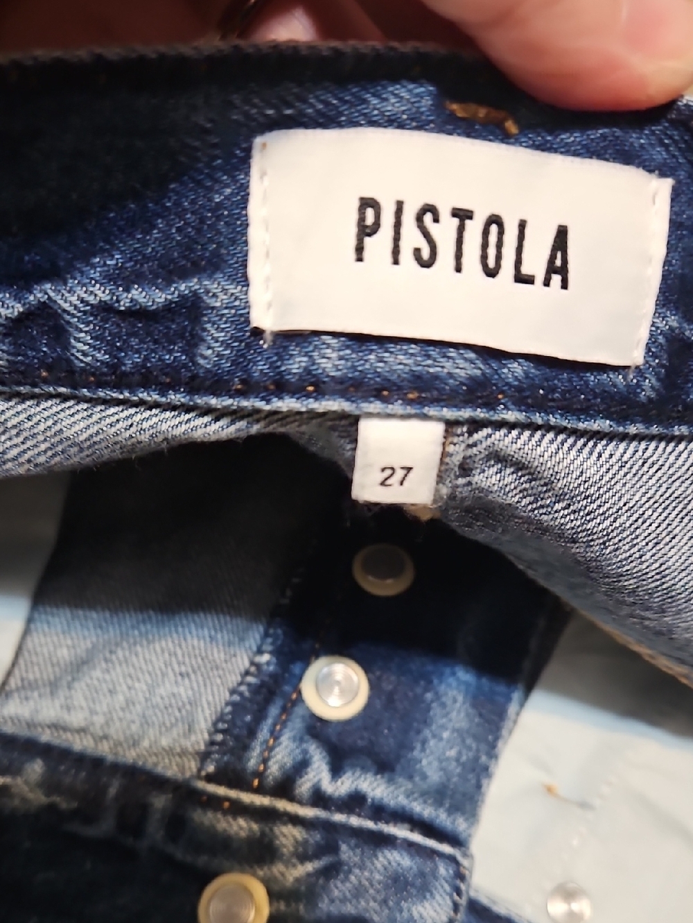 Pistola Nova Relaxed High-Rise Cut Off Denim Shorts -NWT - Picture 7 of 10